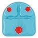 NUK First Essentials Tri-Suction Plates, Colors may vary, 2-Pack