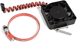 Integy RC Model C30606RED 40x40x10mm High Speed Cooling Fan+Clamp Type Mount for 40mm O.D. Motor
