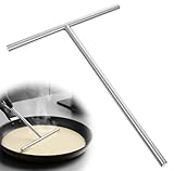 Matériau en acier inoxydable de qualité supérieure : fabriqué en acier inoxydable robuste, ce râteau à crêpes est durable, inoxydable et sans revêtement – il n'absorbe pas les odeurs ou les couleurs, reste hygiénique et peut être utilisé de manière durable. Même en cas d'utilisation fréquente, il ne perd pas sa stabilité.