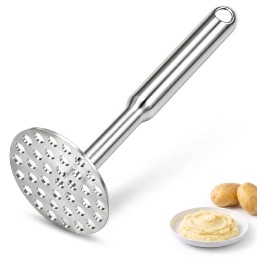 Machacador de patatas de acero inoxidable, prensador de verduras, patatas, trituradora de alimentos, utensilio para lavavajillas, para puré de patatas, verduras, frutas