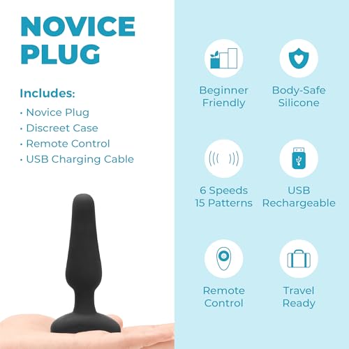 Plug b-Vibe télécommande novice noir sextoy anal débutant silicone - 2