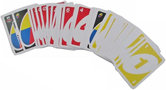 Replacement Part for Mattel Uno Blast - Y2318  Replacement Cards, Yellow, Green, White, Red