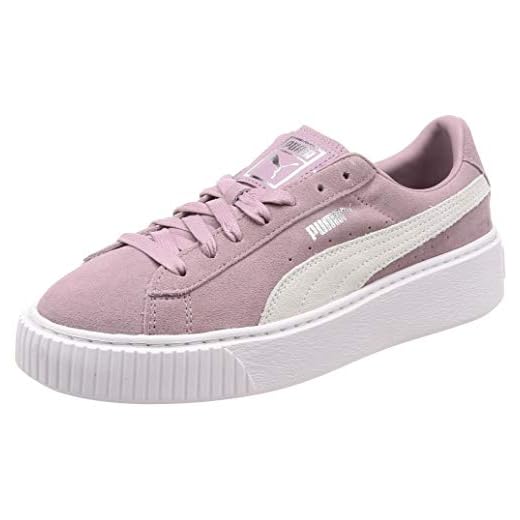 Puma Suede Platform, Zapatillas para Mujer, Rosa (Peach Bud Silver), 39 EU