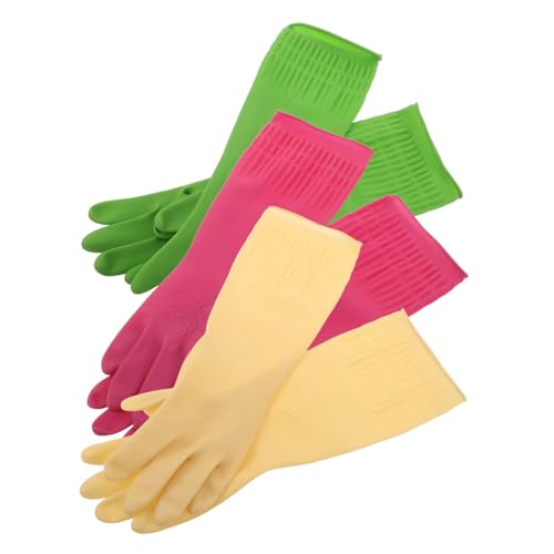 POPETPOP 3 Pares De Guantes Para Lavar Platos Guantes Para Lavar Platos