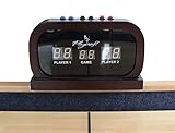 Playcraft Electronic Scorer for Home Recreation Shuffleboard Table - Espresso