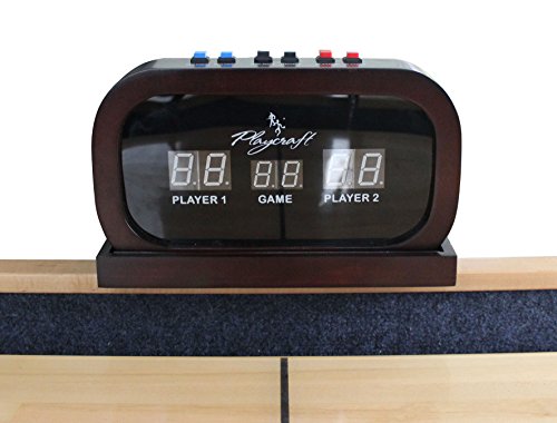 Playcraft Electronic Scorer for Home Recreation Shuffleboard Table - Espresso