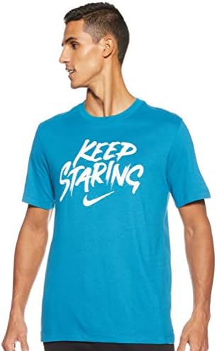 Nike Men's Dry Tee DFCT VERBIAGE, Blue 