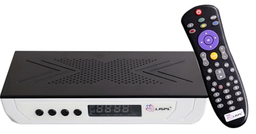 Image of LRIPL MPEG-4 HD Free-to-Air Set-Top Box | DD Free Dish Compatible TV Receiver | Watch 24 News, 9XM, 9X Jalwa, Aaj Tak, Aastha and More Channels | Without YouTube
