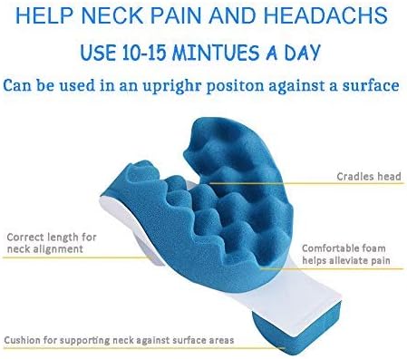 AVIUDHE Chiropractic Pillow, Cervical Pillow Neck Traction Device, Neck Massage Cervical Pillow, Neck Support Pillows for Pain Relief, Neck and Shoulder Pain Relief Support, Cervical Spine Alignment - Image 5