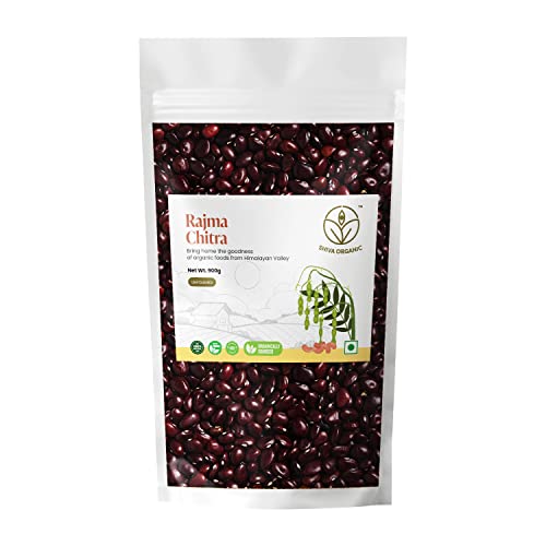 Image of Shiva Organic Himalayan Rajma Chitra /Kidney Beans 900 grams - Unpolished 100% Natural