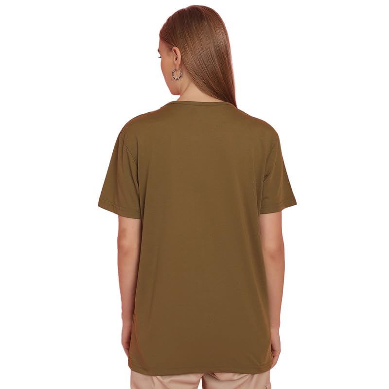 Image of Round Neck Cotton Printed Women Regular Fit Tshirt-P1950
