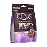 Wellness CORE Reward+ Calmante 170g, Anatra/Camomilla – Snack Morbidi per Cani, Senza cereali, Naturale, Ipoallergenico, Ricco di Proteine, Alto Contenuto di Carne, Favoriscono Calma e Rilassamento