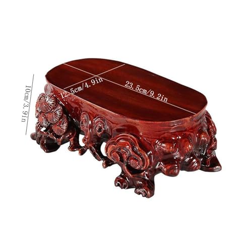 Base de bonsaï support présentation bois sculpté vase service thé - 3
