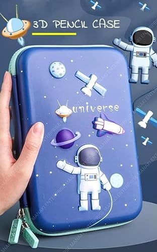 Image of Pencil Case, Cute Cartoon Pencil Pouch 3D Embossed Design Novelty Pencil for Case Gift for Students Kids (Universe Big Pouch)