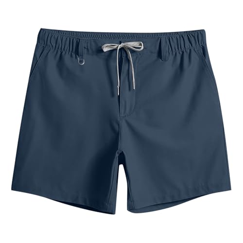 Classic Solid Color Shorts for Men Relaxed Fit Athletic Workout Fitness Short Pants with Multi Pockets4