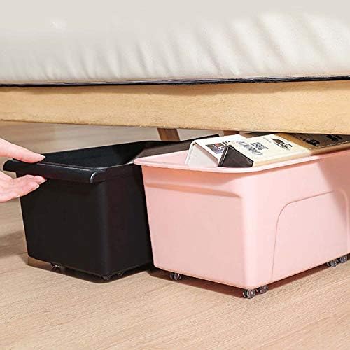 Artisan-SH 8 Pcs Small Furniture Caster Storage Box Pulley, Self Adhesive Castor Wheels Use No Scratches No Noise, Small Caster Wheels Can Used for Trash Cans, Storage Boxes, Furniture, DIY Crafts