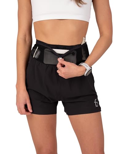 FlipBelt Womens Air Running Shorts - Black - M