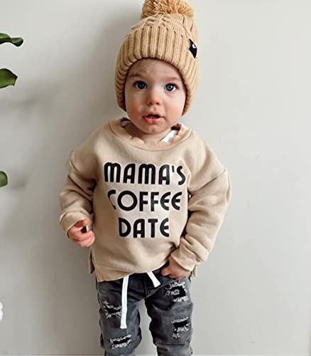 Infant Boy Sweatshirt Toddler Crewneck Sweater Newborn Baby Boy Girls Clothes Letter Printed Fall Spring Pullover Tops2