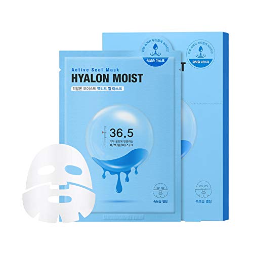 Snp - hyalon moisturizing active seal korean face sheet mask - ma…