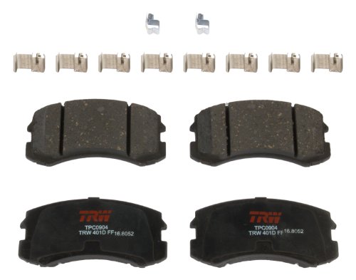 Brake Noise - 2002-2003 Mitsubishi Lancer 1 TRW Automotive TPC0904 Disc Brake Pad Set for Mitsubishi Lancer: 2002-2007 Front, black