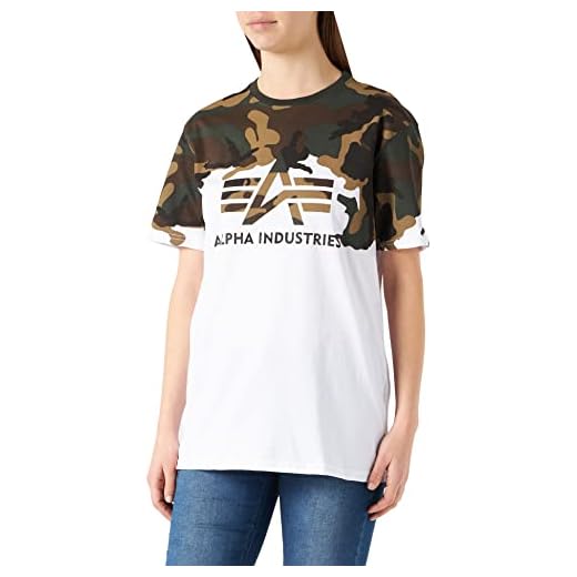 ALPHA INDUSTRIES T-shirt för män förlorade kamouflage, Wdl Camo 65, XXL