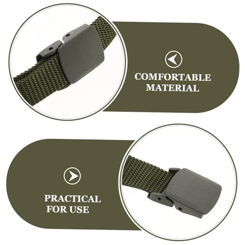 NOLITOY 4pcs Adjustable Nylon Web Belt for Men Heavy Duty Camping Utility Strap Extended Waistband for Hiking and Outdoor Adventure3