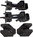 APDTY 55176636K2 Hood Latch Rubber Catch Release Kit Fits 1997-2006 Jeep Wrangler TJ (Includes Both Hood Catches; Replaces 55176636AD, 68038118AA)