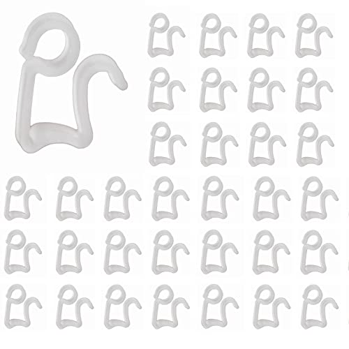 Phedrew 120Pcs Christmas Light Clips Outdoor Hang Gutter Hooks Outdoor Seasonal Lighting Hooks Plastic Xmas Light Clips For Christmas Decoration String Lights #TOP29