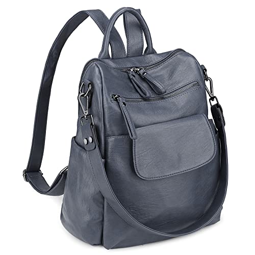 Image of Uromee Backpack Purse for Women Vegan Leather Ladies Fashion Travel Shoulder Bag Convertible