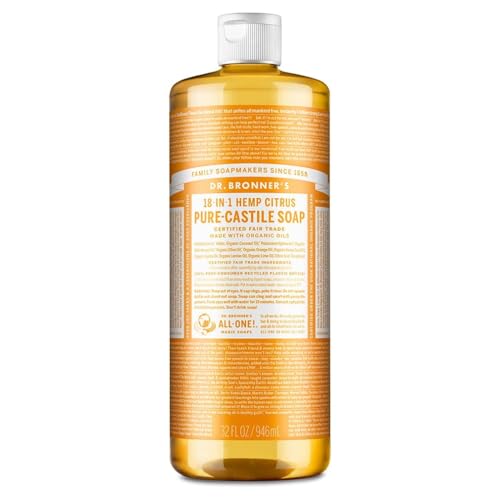 Dr. Bronner 's Magic Seifen 18 in 1 Hanf Citrus Orange Pure Casti...