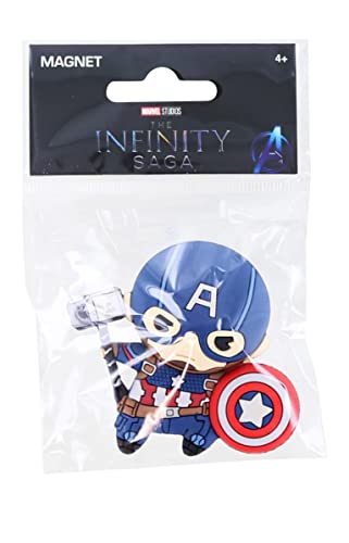 Imán decorativo Marvel Captain America 2.5 pulgadas miniatura 2