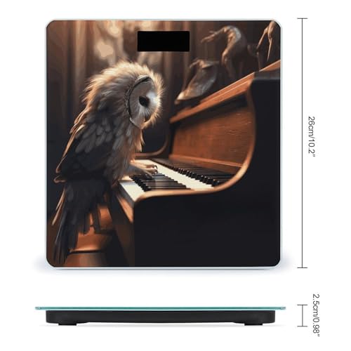 Báscula digital de baño precisa con pantalla LCD grande miniatura 2