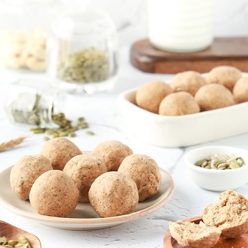 Artinci High Protein Laddu Combo Pack | Sugar Free, Low Carb & Keto Friendly | Vegan Protein Laddoo with Seeds, Nut Flour & Wheat | Diabetic Friendly | 4 x 190 g | As Seen on Shark Tank India