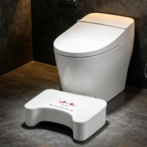 Taburete para el inodoro resistente a arañazos y ahorra espacio para baños compactos 4