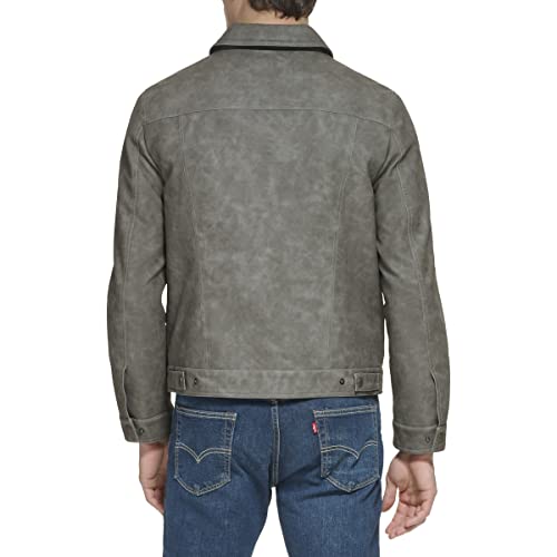 Image of Levi's Men's Faux Leather Classic Trucker Jacket