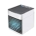 Mini Portátil 3 in 1 Aire Acondicionado Purificador Humidificador con 3 Velocidades Tanque de Agua, Enfriador de Aire con USB Cable de Interfaz Filtro Extraíble para Hogar Oficina al Aire Libre