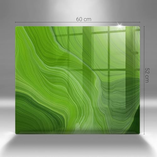 Planche à Découper Induction Wallfluent Protection Plaque Cuisson 60x52cm Texture Abstraite - 7