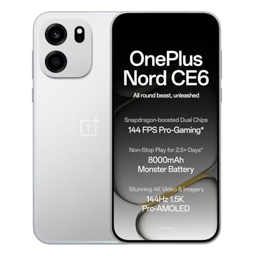 OnePlus Nord CE6 | 8GB+128GB | Lunar Pearl | Snapdragon 7s Gen 4 ...