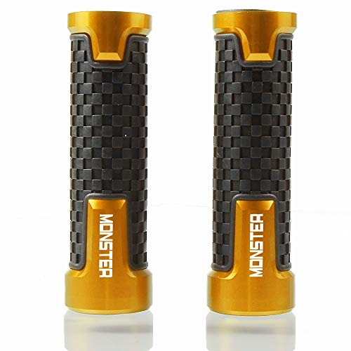 7/8\" 22mm Motorcycle Handlebar Grip For DucatiÂ MonsterÂ 400Â 620Â 695Â 696Â 796Â 797Â 821Â StealthÂ 1100Â 1200Â 1200SÂ GOLD