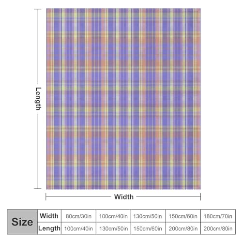 Couverture de lit violette écossaise idéale pour vos soirées cocooning - 3