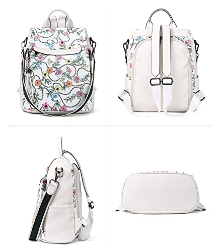 Image of BROMEN Backpack Purse Leathe Backpack for Women Anti-theft Bookbag Purse Fashion Shoulder Handbag Backpack Women
