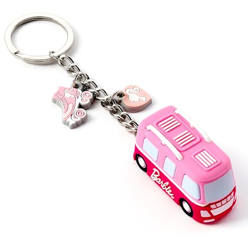 Barbie The Carat Shop, Portachiavi A Forma Di Camper, Rosa, Taglia Unica