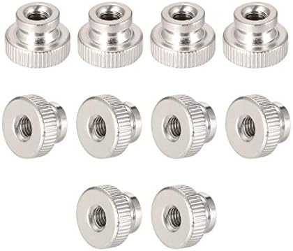 Sourcing Map Daumenmuttern M5 - 10 Stück Gerändelte Zinklegierung