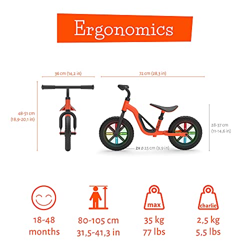 Chillafish Leichtes Charlie-Laufrad mit Tragegriff, verstellbarem Sitz und Lenker, pannensicheren 10-Zoll-Rädern und… – Bild 5