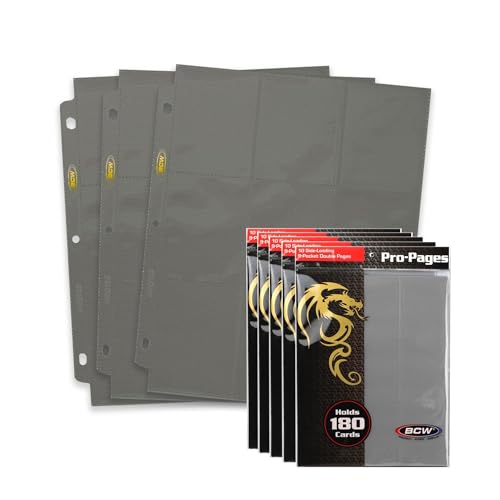 Porte-pages double face 9 poches BCW en lot de 5 pour ranger vos cartes