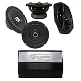 ARC MOTO-602HD Horn Loaded 6.5' and MOTO-CX69 6x9 High Performance Motorcycle Coax with MOTO-720 4 Channel 720 Watt Motorcycle Amplifier