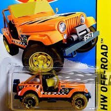 Hot Wheels Jeep CJ-7 naranja 2015 escala 1:64 miniatura 1