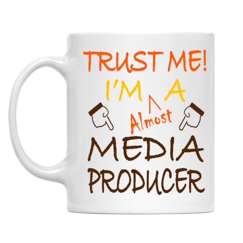 Trust Me! Media Producer Mug, 11 Oz Two-Sided Ceramic Coffee Cup