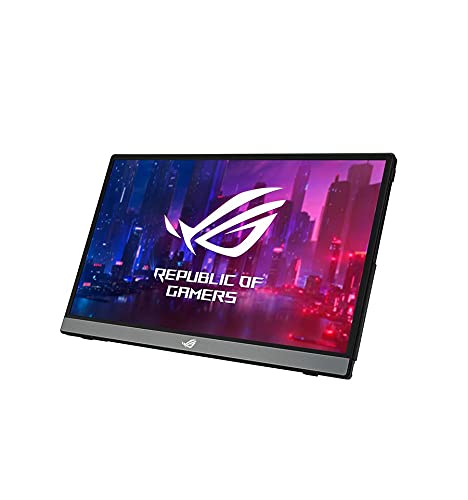 ROG Strix XG16AHP Portable Gaming Monitor 15.6" FHD 144Hz IPS NVIDIA G-SYNC compatibile, fold-out kickstand, USB Type-C, microHDMI, embedded ESS amplifier,ROG Tripod e sleeve - Monitor - Immagine 3
