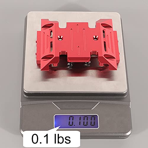 Image of Aluminum Center Skid Transmission Plate,Center Frame Brace Transmission Skid Plate,Center Skid Plate Transmission Mount, Center Skid Plate for AXIAL SCX10 1 /10 RC Rock Crawler Car Option Part